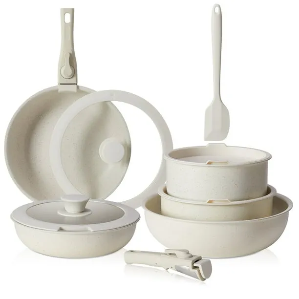 Edx 12PCS Non Stick Cookware Set Pots and Pans Set