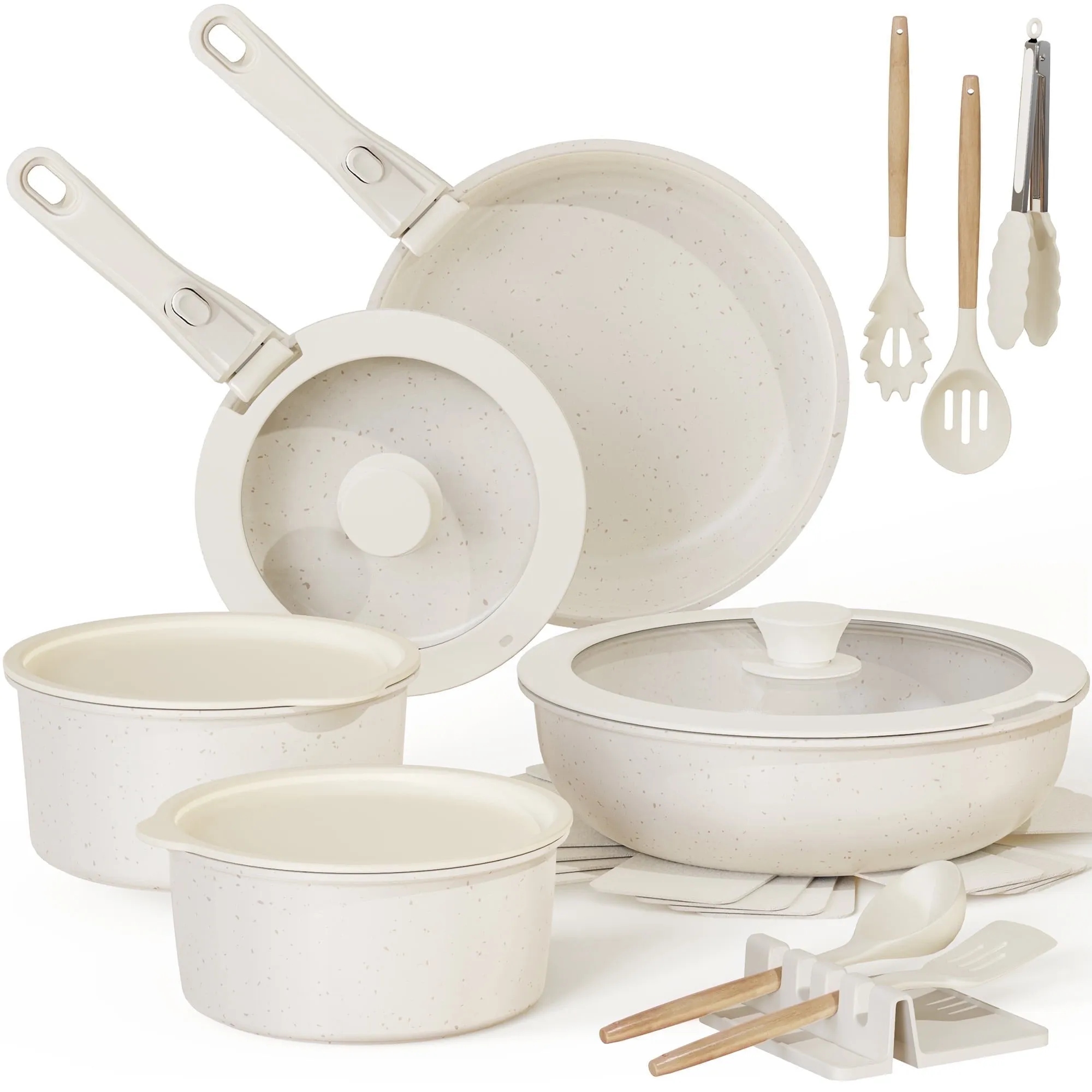 Astercook 20 Piece Pots and Pans Set Non Stick