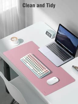 Miroddi Desk Pad Protector Office Pu Leather Mouse - Thumbnail 2