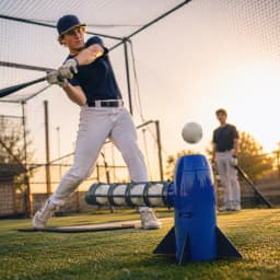 Kids Auto Baseball Pitching Machine 2 in 1 - Thumbnail 8