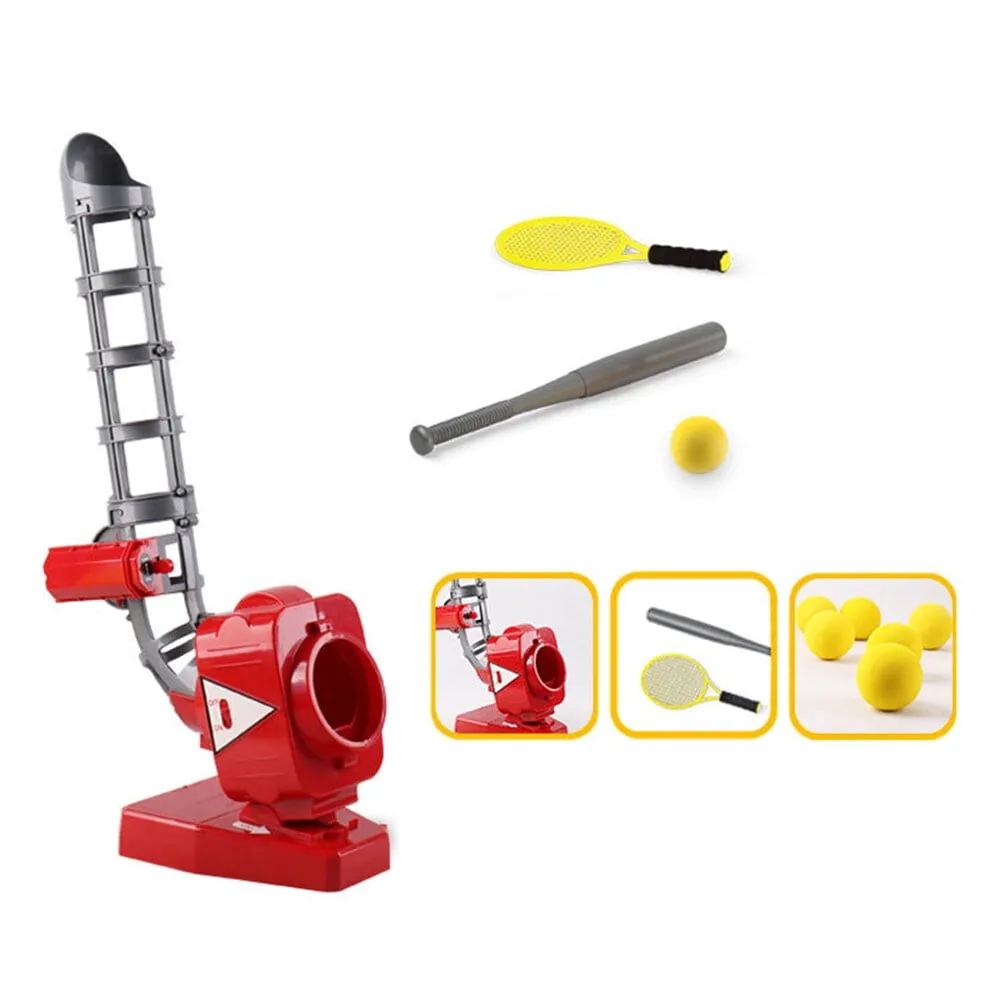 Masteelf Softball Pitching Machine for Kids, Baseball Batting Trainer Toy, Outdoor Sports Practice Equipment