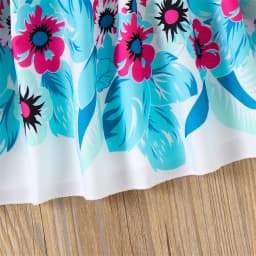 Patpat Floral Girl Dress Toddler Girl Clothes 2PCS - Thumbnail 6