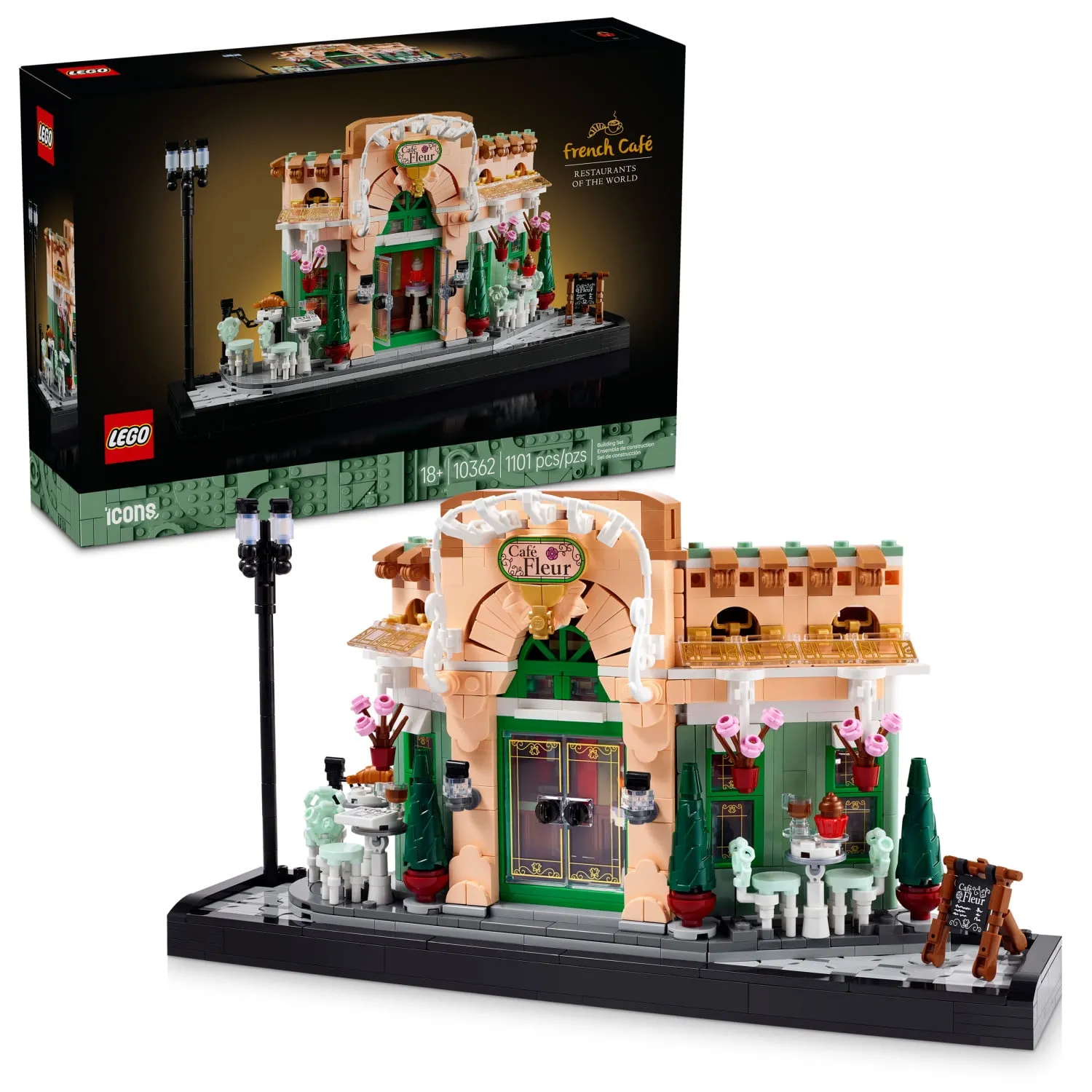 Lego Icons French Caf Paris Building Kit DIY Set