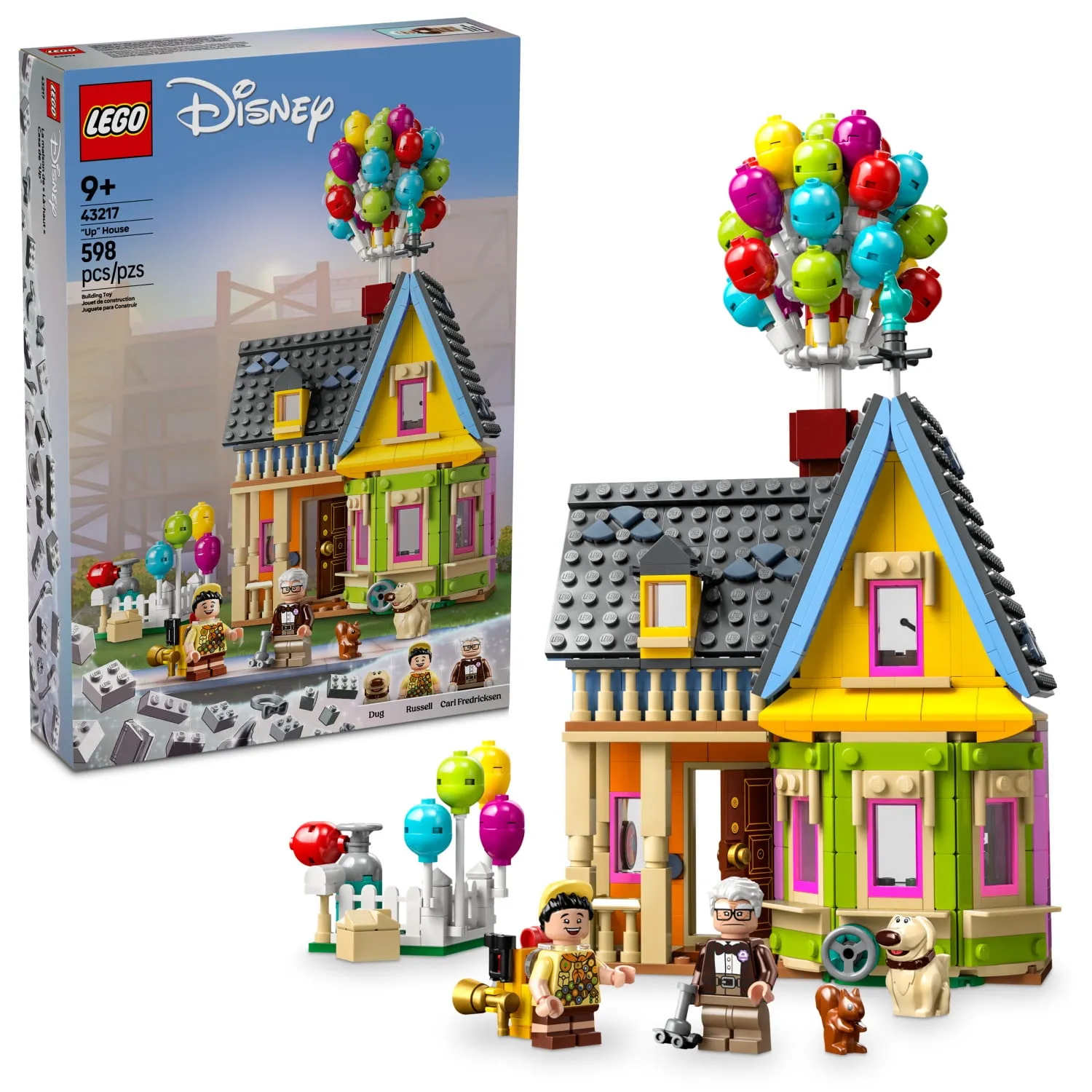 LEGO Disney and Pixar Up House 43217 Disney 100 Celebration Classic Building Toy Set for Kids and Movie Fans Ages 9
