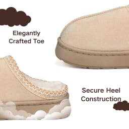 Beranmey Cozy Platform Fuzzy Slippers for Women - Thumbnail 2