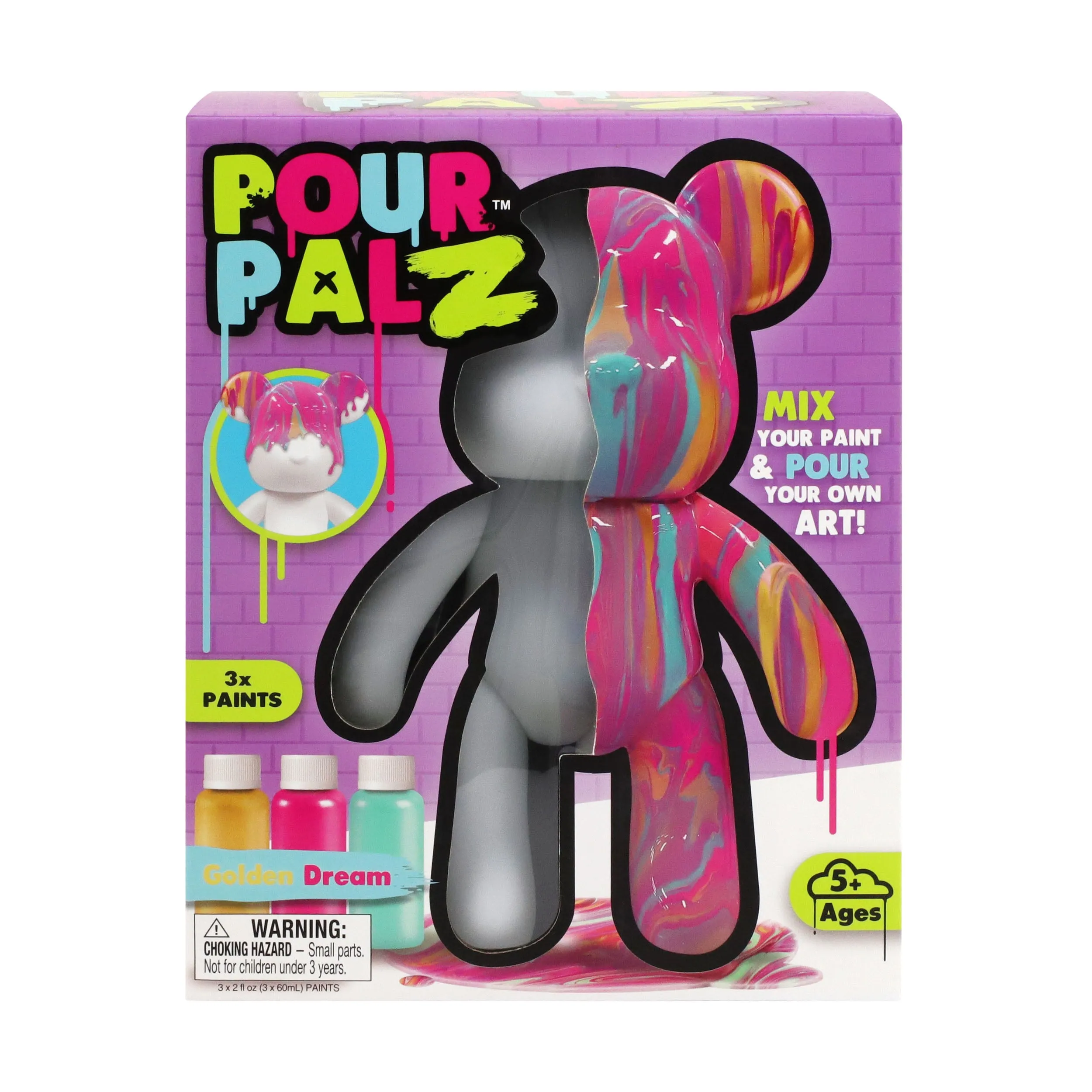 Pour Palz 9 Bear Golden Dream DIY Paint and Pour