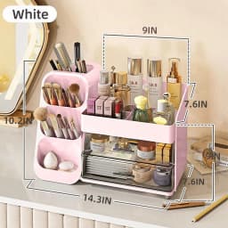 Baodeli Makeup Organizer with Brush Holder for - Thumbnail 2