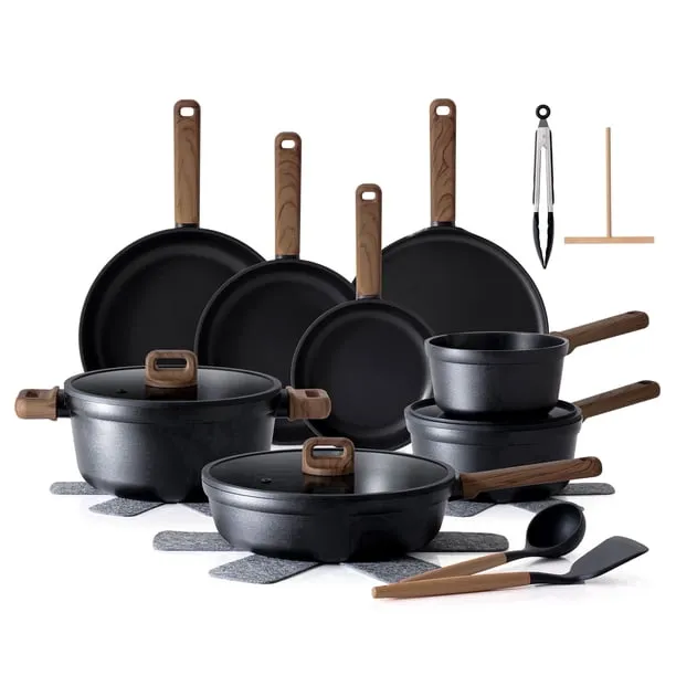 Sensarte Nonstick Pots and Pans Set 24PCS Healthy