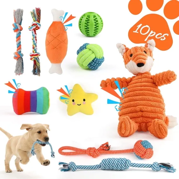 Masbrill Dog Toys for Small Dogs 10 Pack Puppy
