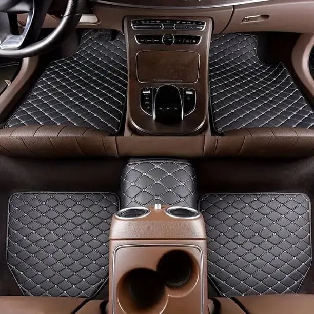 5 Pcs Waterproof Leather Car Floor Mats Universal