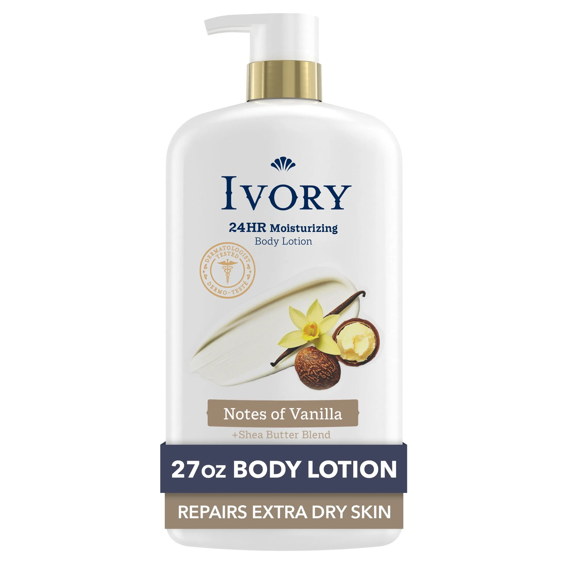 Ivory Body Lotion Notes of Vanilla Scent 27 Fl Oz