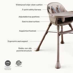 Harppa 3 in 1 Convertible Baby High Chair Feeding - Thumbnail 6