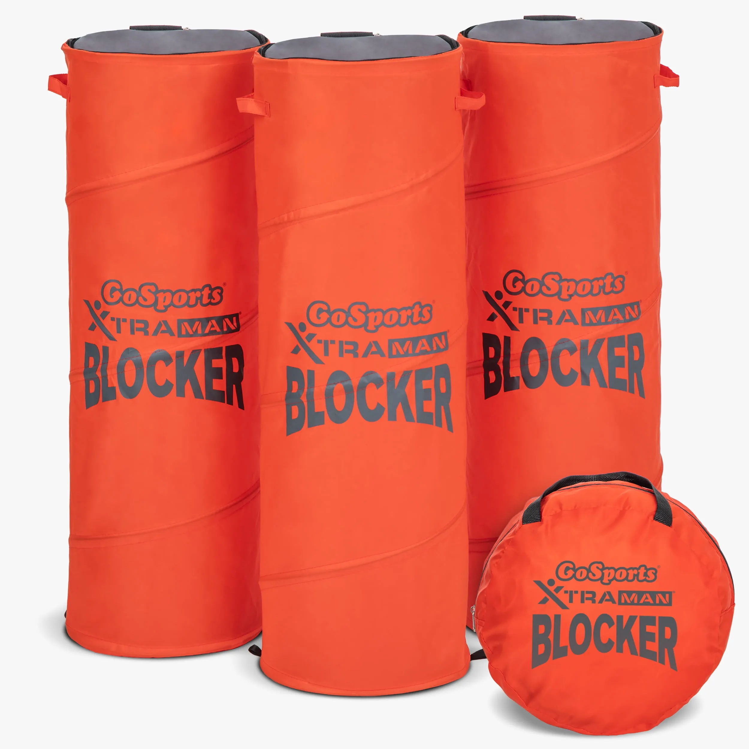 GoSports XTRAMAN Blocker Pop-Up Defenders 3 Pack - Regular Size Multi-Sport Blocking Dummy - Training Equipment for Bask