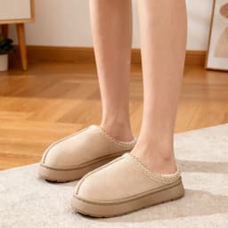 Beranmey Cozy Platform Fuzzy Slippers for Women - Thumbnail 8