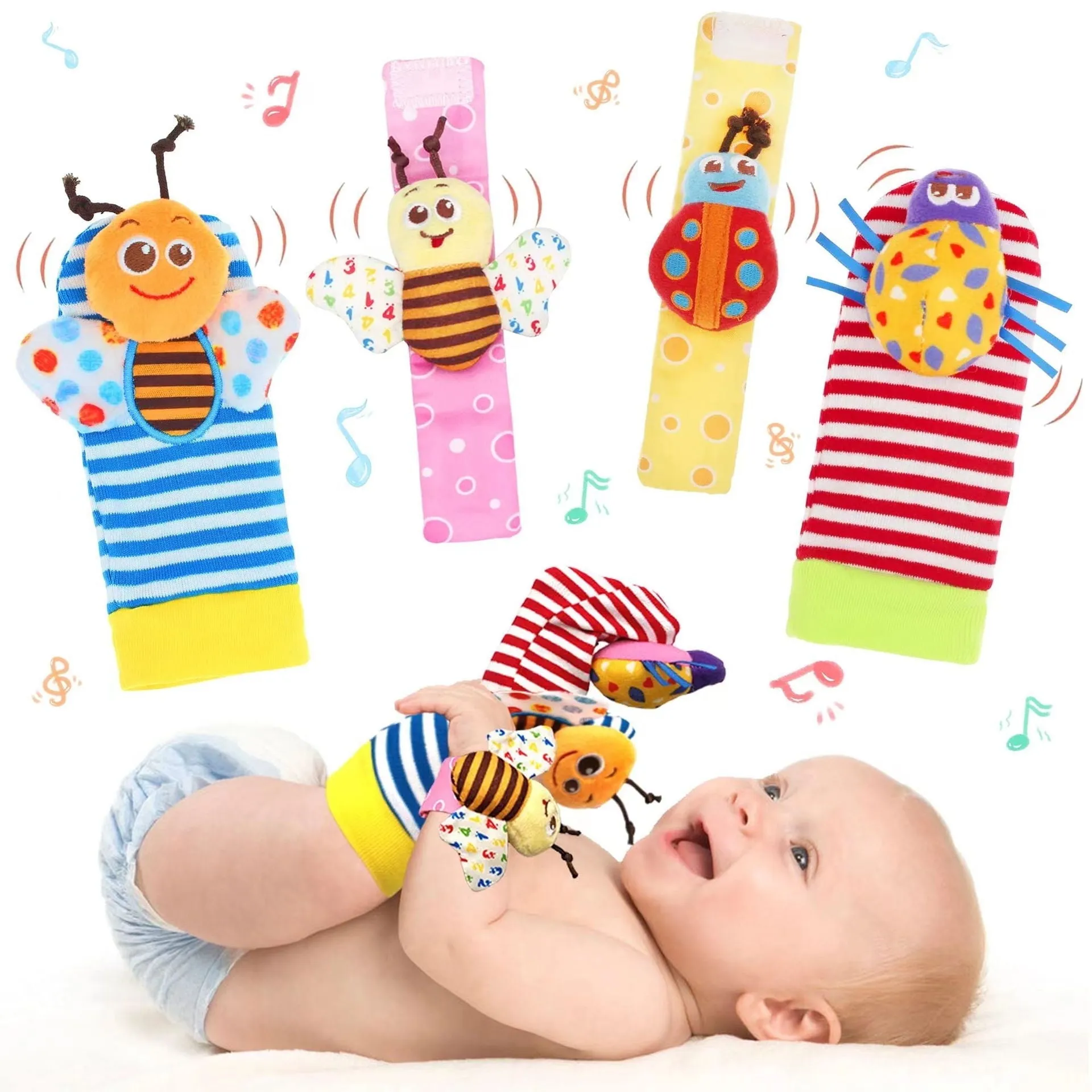 Baby Rattles Toys for 0 12 Month Infant Girl Boy