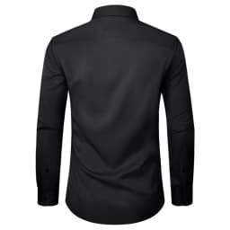 Sogami Men's Solid Long Sleeve Dress Shirts - Thumbnail 5