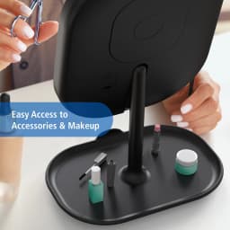 Mainstays LED Makeup Mirror Rechargeable Vanity - Thumbnail 9