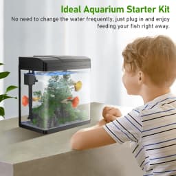 Pondon Fish Tank 17 Gallon Glass Aquarium with Air - Thumbnail 6