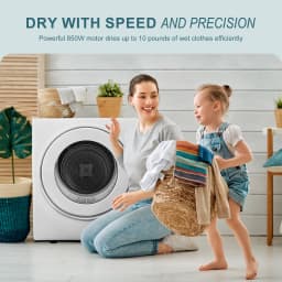 Simzlife 16 Cu Ft Portable Clothes Dryer Electric - Thumbnail 4