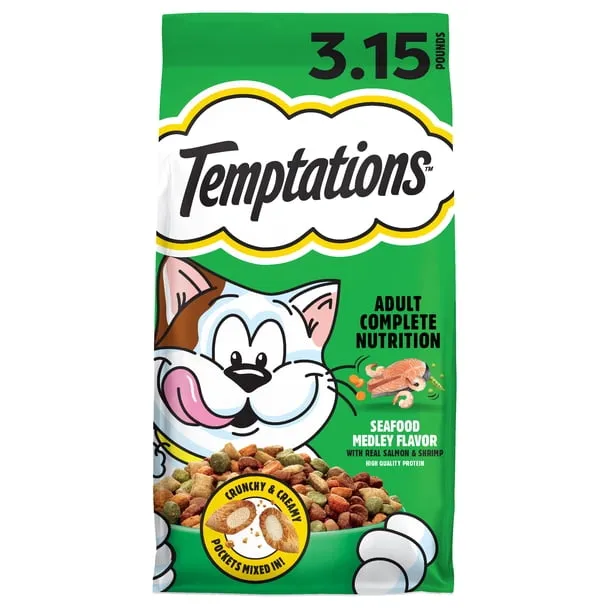 Temptations Seafood Medley Flavor Dry Cat Food 315