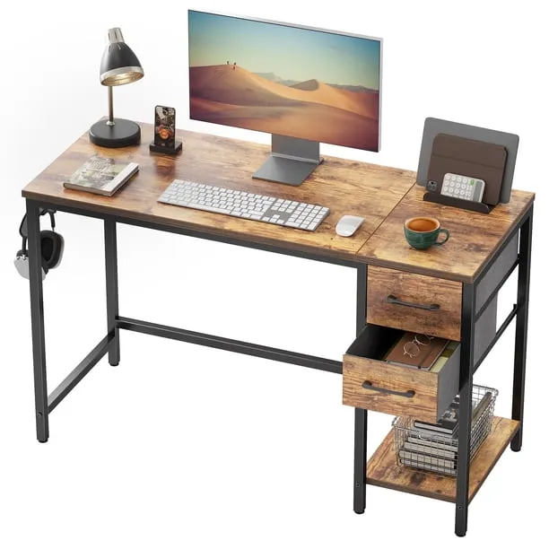Banti 47 Modern Computer Desk with Drawers and