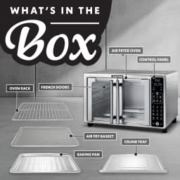 Gourmia French Door 6 Slice Digital Toaster Oven - Thumbnail 6