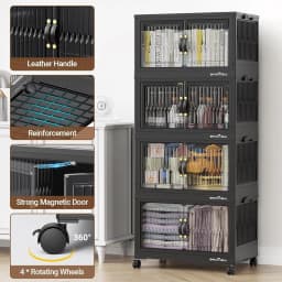 Broview 240QT Stackable Storage Bins with Lid - Thumbnail 6