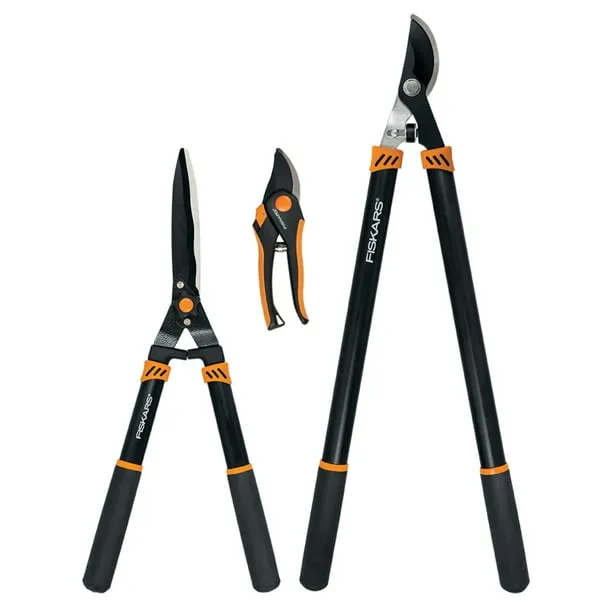 Fiskars Lopper and Pruner Garden Tool 3 Piece Set