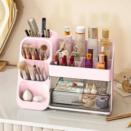 Baodeli Makeup Organizer with Brush Holder for - Thumbnail 7