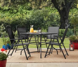 Mainstays Albany Lane 5 Piece Steel Outdoor Patio - Thumbnail 1