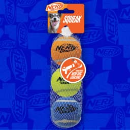 Nerf Dog Squeak Tennis Ball Dog Toy 25 Inch 3 Pack - Thumbnail 9