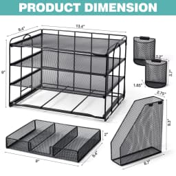 Livhil Desktop Organizer 4 Tier Desk Organizers - Thumbnail 3