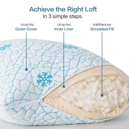 Emonia Cooling Memory Foam Queen Pillows Set of - Thumbnail 4