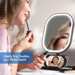 Mainstays LED Makeup Mirror Rechargeable Vanity - Thumbnail 3