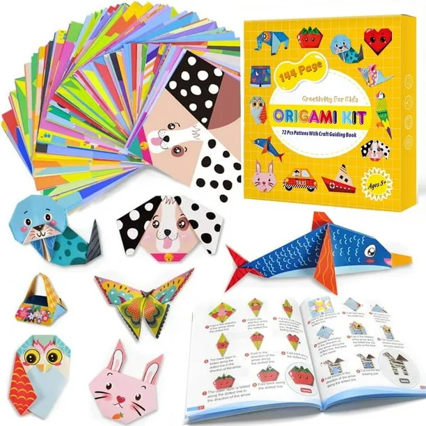 Origami Kit 144 Sheets Origami Paper Kit for Kids