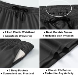 Asudesire 5 Pack Men's Athletic Shorts Mesh - Thumbnail 6