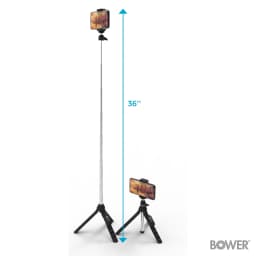 Bower 6 in 1 Multi Selfie Tripod with Smartphone - Thumbnail 2