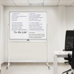 Tooloton Large Rolling Whiteboard on Wheels 48 X - Thumbnail 2
