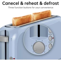 2 Slice Slim Toaster 6 Shade Settings with Cancel - Thumbnail 6