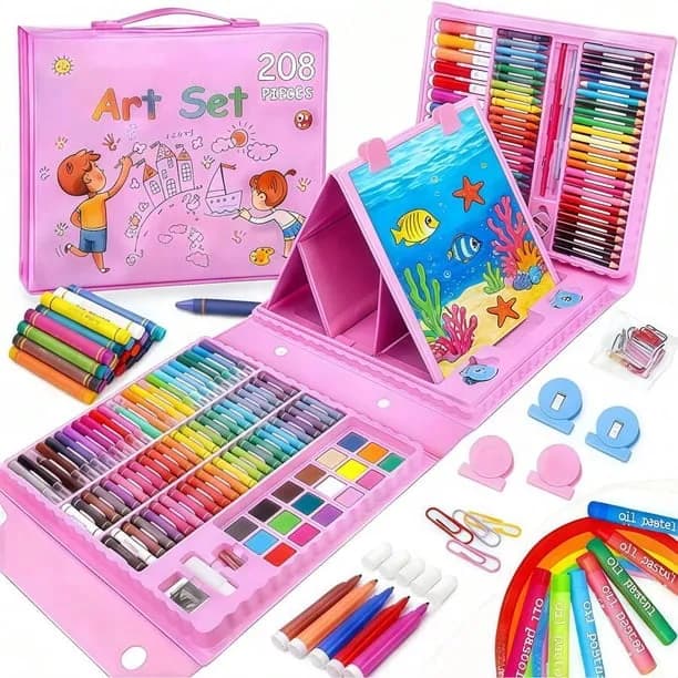 Art Supplies 208 Piece Drawing Set and Painting