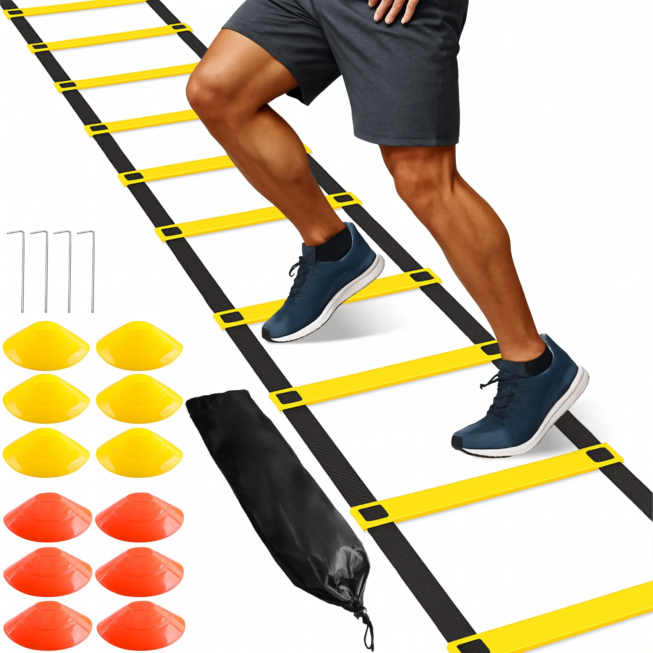 Lanney Agility Ladder Speed Training Equipment 12