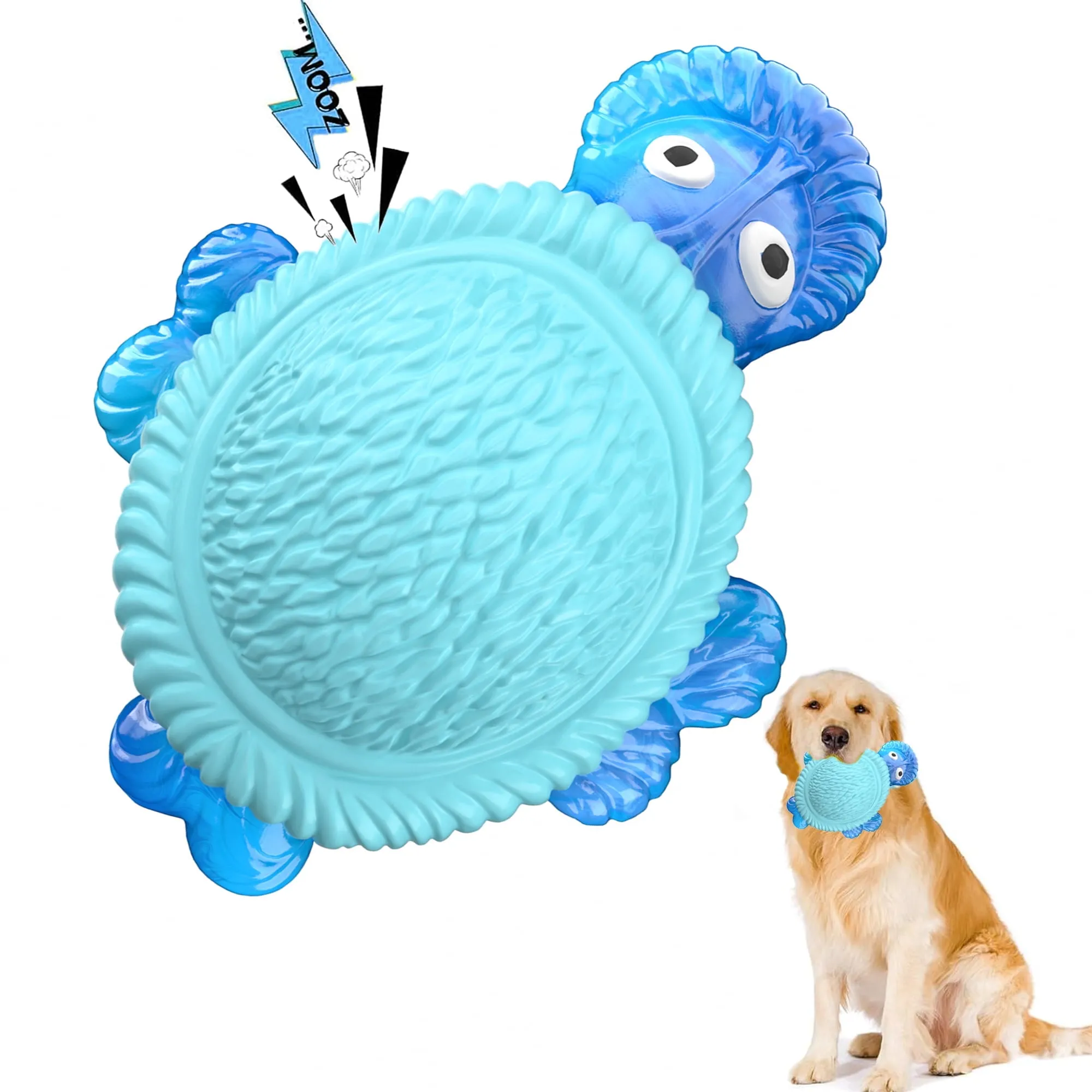 Pet Deluxe Tough Dog Chew Toys for Aggressive Chewers, Squeaky Indestructible Dog Toy for Large Dogs to Keep Them Busy f