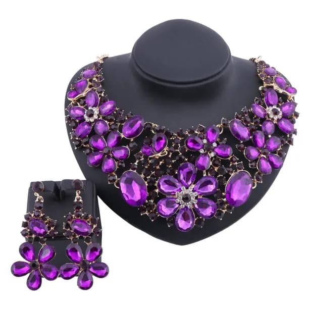 Women Elegant Bridal Party Jewelry Sets Wedding
