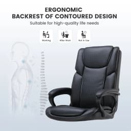 Mainstays Executive Ergonomic High Back Leather - Thumbnail 13