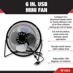 Performance Tool W1663 6 Inch Blade Powerful - Thumbnail 2