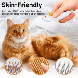 Pet Steam Brush for Dog and Cat Shower Bath Brush - Thumbnail 2