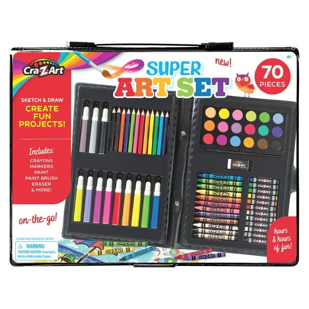 Cra Z Art Super Art Set 70 Piece Set Toy for