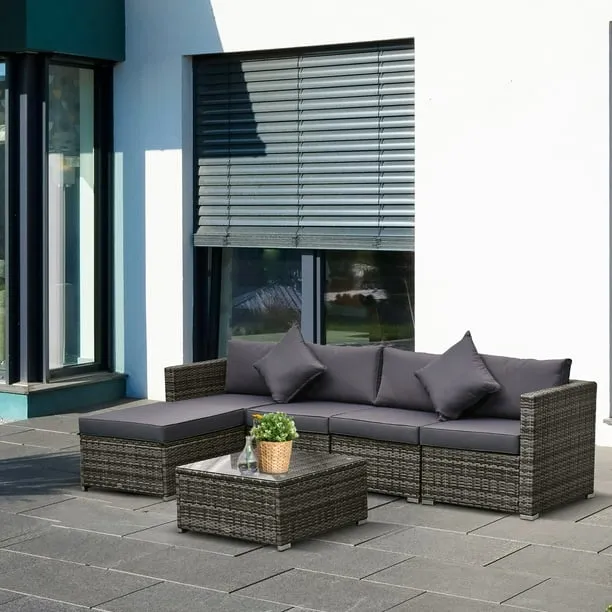 Outsunny 6 Pieces Patio Furniture Sets Outdoor