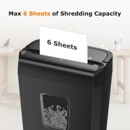 Bonsaii C277 B 6 Sheet Cross Cut Paper Shredder - Thumbnail 2