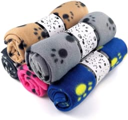 Livhil 5 Pack Large Fleece Dog Blanket 38X 27 Inch - Thumbnail 1